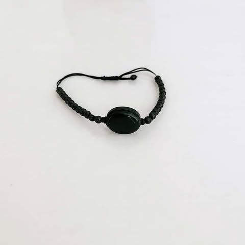 Pulsera Ajustable de Obsidiana